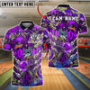 BlueJose Bowling And Pins Graffiti Wolf Jetpack Pins Customized Name, Team Name 3D Shirt (4 Colors)
