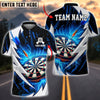 BlueJose Darts Electric Lightning Design Customized Name, Team Name 3D Shirt (4 Colors)