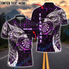 BlueJose Darts Wolf Lava Cracks Customized Name, Team Name 3D Shirt (4 Colors)