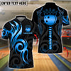 BlueJose Bowling And Pins Golden Ball Crown Tribal Pattern Customized Name 3D Shirt (6 Colors)