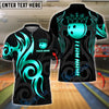 BlueJose Bowling And Pins Golden Ball Crown Tribal Pattern Customized Name 3D Shirt (6 Colors)