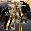 BlueJose Darts Golden Tribal Personalized Name, Team Name Shirt (4 Colors)