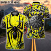 BlueJose Darts Black Widow Spider Web Customized Name, Team Name 3D Shirt (4 Colors)