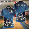 BlueJose Bowling And Pins Strike Explosion Customized Name, Team Name 3D Shirt (4 Colors)