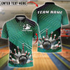BlueJose Bowling And Pins Strike Explosion Customized Name, Team Name 3D Shirt (4 Colors)
