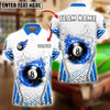 BlueJose Billiards Ball 8 Flame Break Personalized Name Shirt (4 Colors)