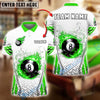 BlueJose Billiards Ball 8 Flame Break Personalized Name Shirt (4 Colors)