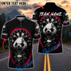 BlueJose Darts Angry Panda Skull Customized Name, Team Name 3D Shirt (4 Colors)