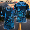 BlueJose Darts Cyber Bear Neon Target Design Customized Name, Team Name 3D Shirt (4 Colors)