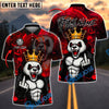 BlueJose Darts Panda King Savage Mood Customized Name, Team Name 3D Shirt (4 Colors)