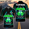 BlueJose Darts Beer Quote Shirt Neon Glow Design Customized Name, Team Name 3D Shirt (4 Colors)