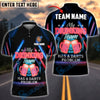 BlueJose Darts Beer Quote Shirt Neon Glow Design Customized Name, Team Name 3D Shirt (4 Colors)