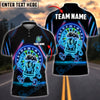 BlueJose Darts Funny Beer Neon Mascot Style Customized Name, Team Name 3D Shirt (4 Colors)