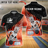 BlueJose Bowling And Pins Maori Tribal Warrior Customized Name, Team Name 3D Shirt (4 Colors)