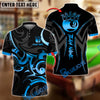 BlueJose Billiards Gold 9 Ball Crown Tribal Swirl Design Personalized Name Shirt (4 Colors)