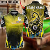 BlueJose Billiards 8 Ball Scorpion Lightning Personalized Name, Team Name Unisex Shirt (4 Colors)