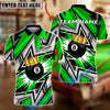 BlueJose Billiards 8 Ball Crown Splash Personalized Name, Team Name Unisex Shirt (4 Colors)