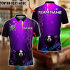 BlueJose Billiards 8 Ball Digital Glow Personalized Name, Team Name Unisex Shirt (4 Colors)