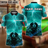 BlueJose Billiards 8 Ball Lightning Glow Storm Personalized Name, Team Name Unisex Shirt (4 Colors)