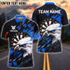 BlueJose Darts Bald Eagle Black Graffiti Style Customized Name, Team Name 3D Shirt (4 Colors)
