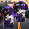 BlueJose Darts Bald Eagle Black Graffiti Style Customized Name, Team Name 3D Shirt (4 Colors)