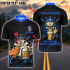 BlueJose Darts Skull Beer Cheers Aim for Fun Customized Name, Team Name 3D Shirt (4 Colors)