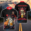BlueJose Darts Skull Beer Cheers Aim for Fun Customized Name, Team Name 3D Shirt (4 Colors)