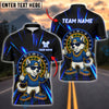 BlueJose Darts Cool Wolf Cartoon Street Style Customized Name, Team Name 3D Shirt (4 Colors)