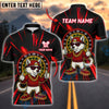 BlueJose Darts Cool Wolf Cartoon Street Style Customized Name, Team Name 3D Shirt (4 Colors)