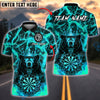 BlueJose Darts Fiery Bear King Customized Name, Team Name 3D Shirt (4 Colors)