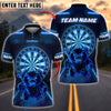 BlueJose Darts Neon Angry Bear Customized Name, Team Name 3D Shirt (4 Colors)