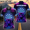 BlueJose Darts Neon Angry Bear Customized Name, Team Name 3D Shirt (4 Colors)