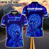 BlueJose Darts Neon Wolf Customized Name, Team Name 3D Shirt (4 Colors)