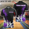 BlueJose Bowling Strike Impact Customized Name, Team Name 3D Shirt (4 Colors)