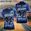 BlueJose Bowling Snake Silent Strike Neon Glow Customized Name, Team Name 3D Shirt (4 Colors)