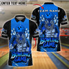 BlueJose Bowling Strong Tiger Fighter Style Customized Name, Team Name 3D Shirt (4 Colors)
