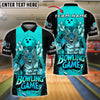 BlueJose Bowling Strong Tiger Fighter Style Customized Name, Team Name 3D Shirt (4 Colors)
