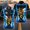 BlueJose Darts Hornet Honeycomb Bee Customized Name, Team Name 3D Shirt (4 Colors)