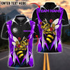 BlueJose Darts Hornet Honeycomb Bee Customized Name, Team Name 3D Shirt (4 Colors)