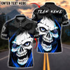 BlueJose Darts Skull Face Eyes Customized Name, Team Name 3D Shirt (4 Colors)