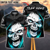 BlueJose Darts Skull Face Eyes Customized Name, Team Name 3D Shirt (4 Colors)