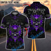 BlueJose Darts Raven Winged Skull Roses Customized Name, Team Name 3D Shirt (4 Colors)
