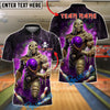 BlueJose Bowling And Pins Mummy Green Smoke Pins Customized Name, Team Name 3D Shirt (4 Colors)