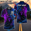 BlueJose Darts Reaper Purple Lightning Skull Customized Name, Team Name 3D Shirt (4 Colors)
