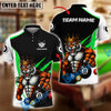 BlueJose Billiards 8-Ball Royal Tiger King Style Personalized Name Shirt (4 Colors)