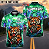 BlueJose Darts Funny Tiger Pose Customized Name, Team Name 3D Shirt (4 Colors)