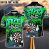 BlueJose Darts Graffiti Street Art Face Your Fear Style Customized Name, Team Name 3D Shirt (4 Colors)