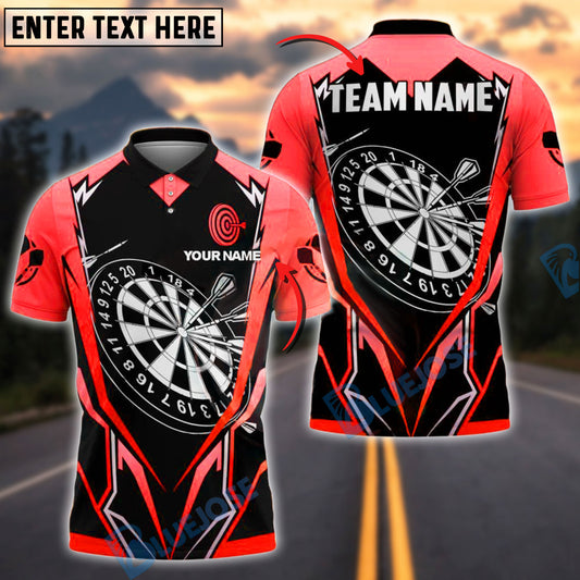 BlueJose Darts Precision Bullseye Graphic Personalized Name, Team Name Shirt (4 Colors)