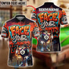 BlueJose Billiards 8 Ball Graffiti Street Art Face Your Fear Style Personalized Name, Team Name Unisex Shirt (4 Colors)