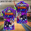 BlueJose Bowling Graffiti Style Cartoon Customized Name, Team Name 3D Shirt (4 Colors)